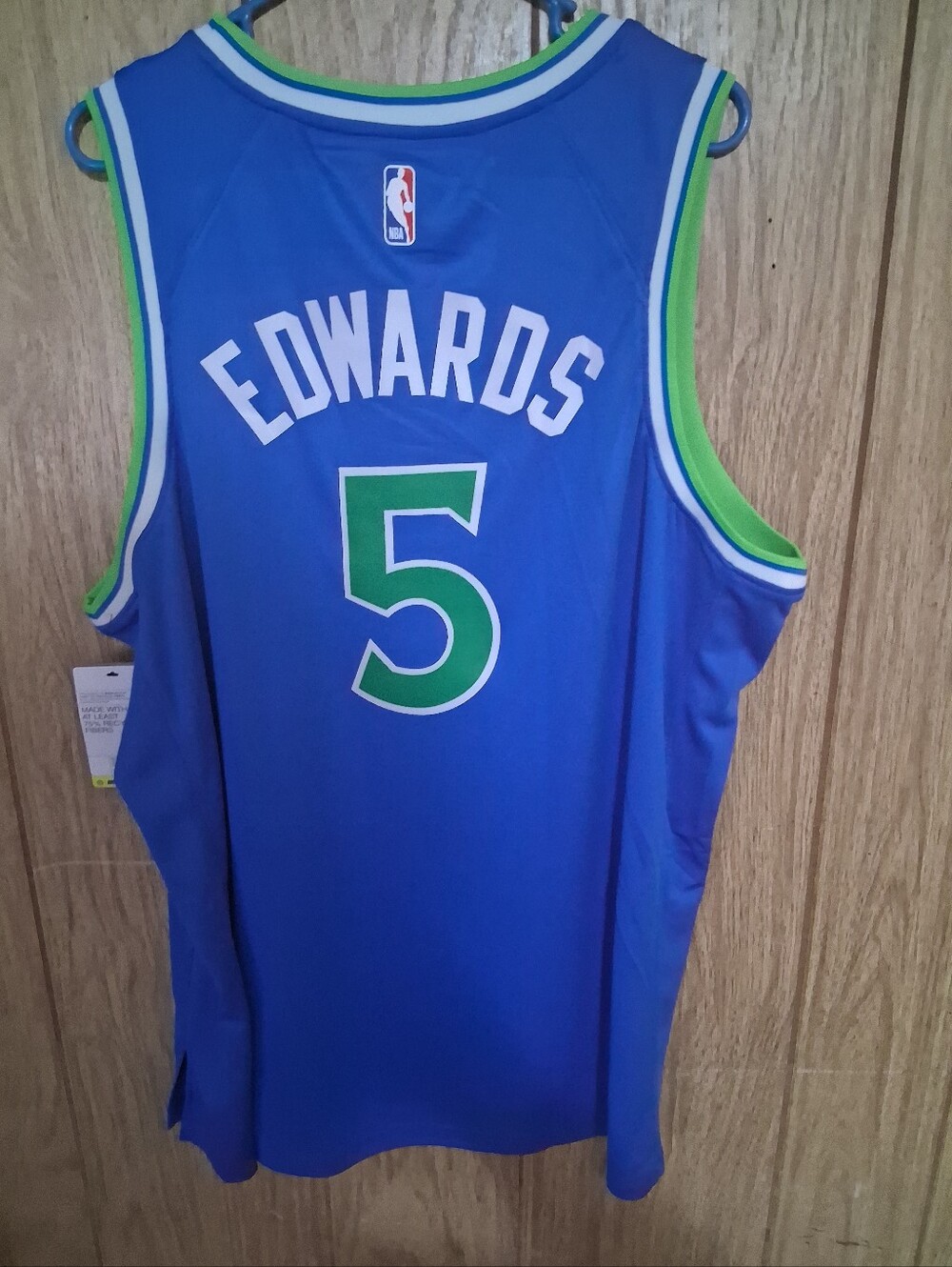 Mystery Sports Card With Anthony Edwards Minnesota Timberwolves Icon XXL Jersey